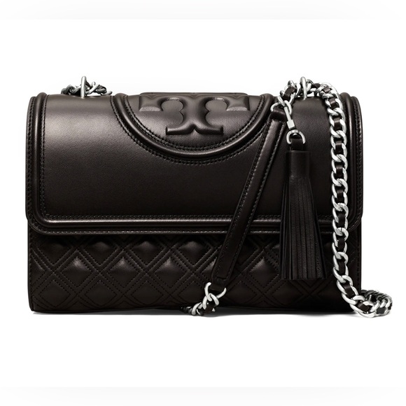 Tory Burch Handbags - Tory Burch Fleming Convertible Leather Shoulder Bag